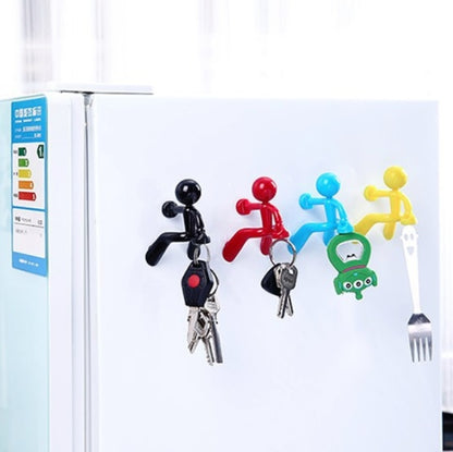 2 PCS Cute Humanoid Strong Magnet Key Hanger Multifunctional Magnetic Refrigerator Magnet, Random Color Delivery - Fridge Magnets by PMC Jewellery | Online Shopping South Africa | PMC Jewellery