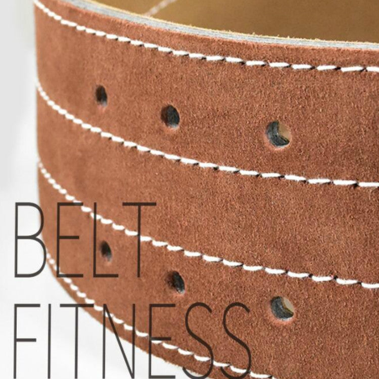 EADEN Cowhide Fitness Waist Protective Belt Squat Weightlifting Waist Support, Size:XL(Brown) - Sports Safety by PMC Jewellery | Online Shopping South Africa | PMC Jewellery