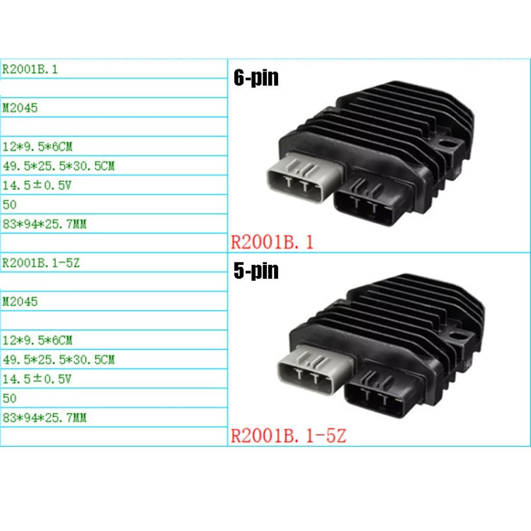 2001B.1 Motorcycle Rectifier For Can-Am Commander 1000 RHINO700/YXR700, Style:6-pin - Voltage Stabilizer by PMC Jewellery | Online Shopping South Africa | PMC Jewellery