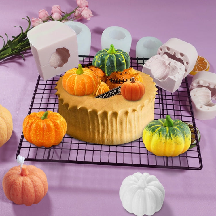 Halloween Three-Dimensional Pumpkin Cake DIY Scented Candle Silicone Mold, Specification: ZW-109 - Food Molds by PMC Jewellery | Online Shopping South Africa | PMC Jewellery