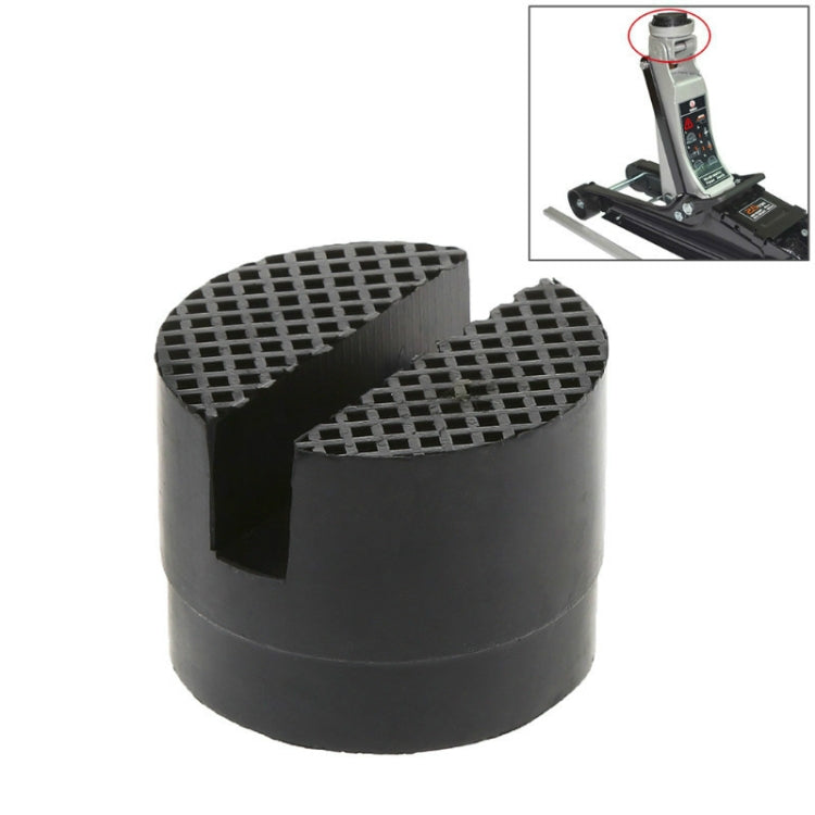 Floor Slotted Car Rubber Jack Pad Frame Protector Adapter Jacking Disk Pad Tool(Black) - Car Jacks by PMC TechLife | Online Shopping South Africa | PMC TechLife