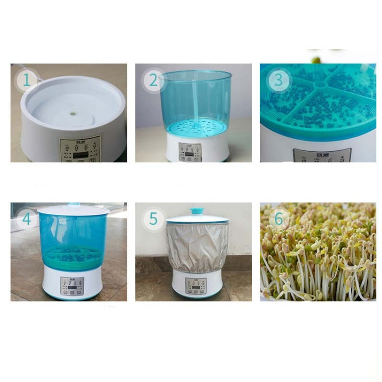 RONGWEI Bean Sprouts Machine Household Automatic Large-Capacity Bean Sprouts Barrel, CN Plug, Style:Double Layer+Double Plate+3m  Cable - Gadgets by PMC Jewellery | Online Shopping South Africa | PMC Jewellery