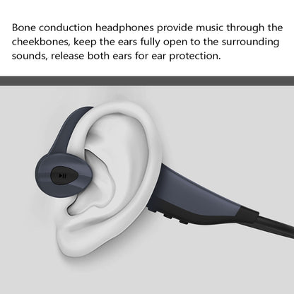 K7 Bone Conduction Bluetooth 5.0 Wireless Earphone Waterproof Headphones 16GB RAM(Gray) - Bluetooth Earphone by PMC Jewellery | Online Shopping South Africa | PMC Jewellery