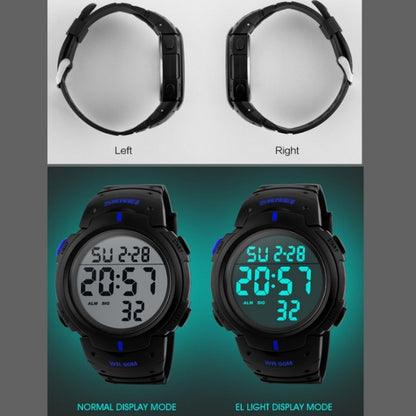 SKMEI 1068 Men Waterproof Outdoor Sports Digital Watch Student Fashion Watch(Black) - Sport Watches by SKMEI | Online Shopping South Africa | PMC Jewellery | Buy Now Pay Later Mobicred