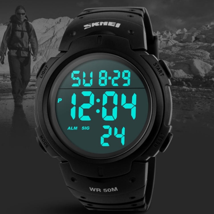 SKMEI 1068 Men Waterproof Outdoor Sports Digital Watch Student Fashion Watch(Black) - Sport Watches by SKMEI | Online Shopping South Africa | PMC Jewellery | Buy Now Pay Later Mobicred