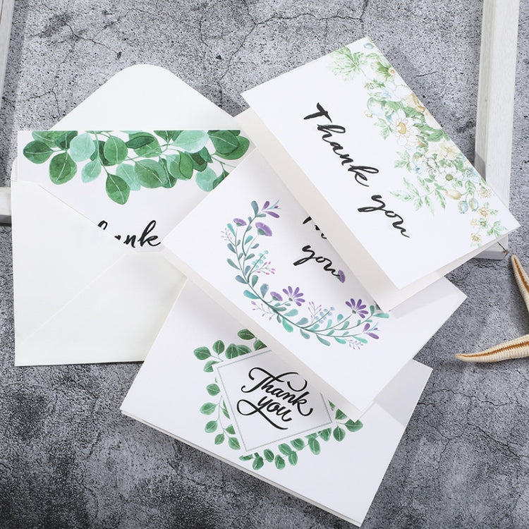 6pcs / Set Thank You Card Creative Half-Fold Greeting Card with Envelope - Envelopes by PMC Jewellery | Online Shopping South Africa | PMC Jewellery
