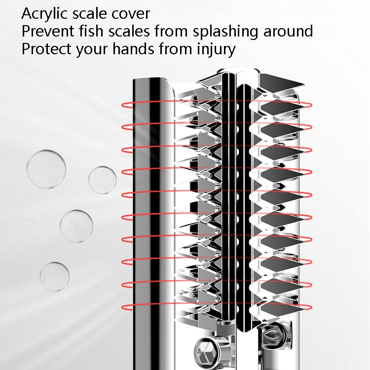 Electric Fish Scale Scraper Household Automatic Wireless Scraping Tool CN Plug Black Single Battery+Cutter Head - free shipping - PMC TechLife - Order now!
