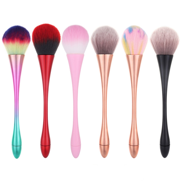 2 PCS Single Small Waist Makeup Brush Nail Powder Dust Blush Loose Powder Brush, Specification: Golden Rod Color Hair - Makeup Brushes by PMC Jewellery | Online Shopping South Africa | PMC Jewellery