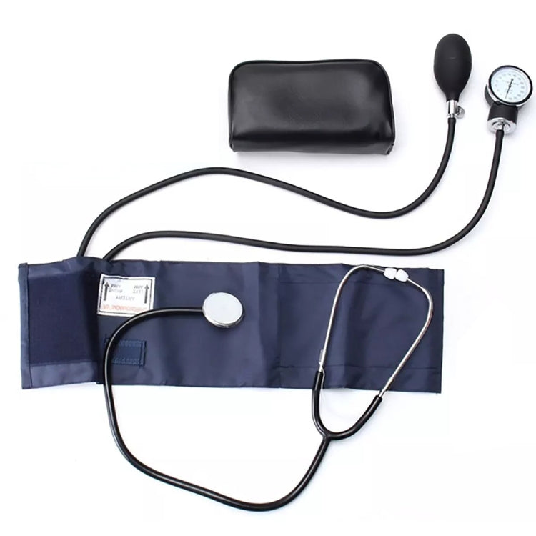 Manual Blood Pressure Watch With Stethoscope Double Tube Double Head Old Sphygmomanometer Arm Type Sphygmomanometer - Sphygmomanometer by PMC Jewellery | Online Shopping South Africa | PMC Jewellery