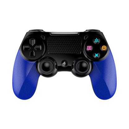 2 PCS Bluetooth Wireless Gamepad Touch Screen With Light Audio Dual Vibration Controller For PS4(Blue) - Gamepads by PMC Jewellery | Online Shopping South Africa | PMC Jewellery