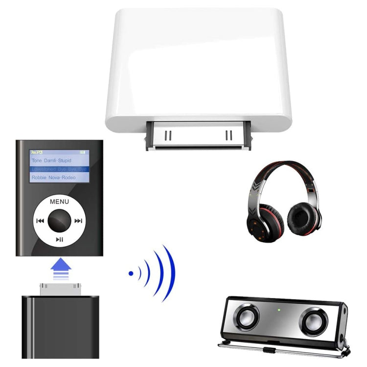 IPF01 30 Pin Bluetooth4.1 Audio Transmitter For IPod Random Colour Delivery - Audio Receiver Transmitter by PMC TechLife | Online Shopping South Africa | PMC TechLife