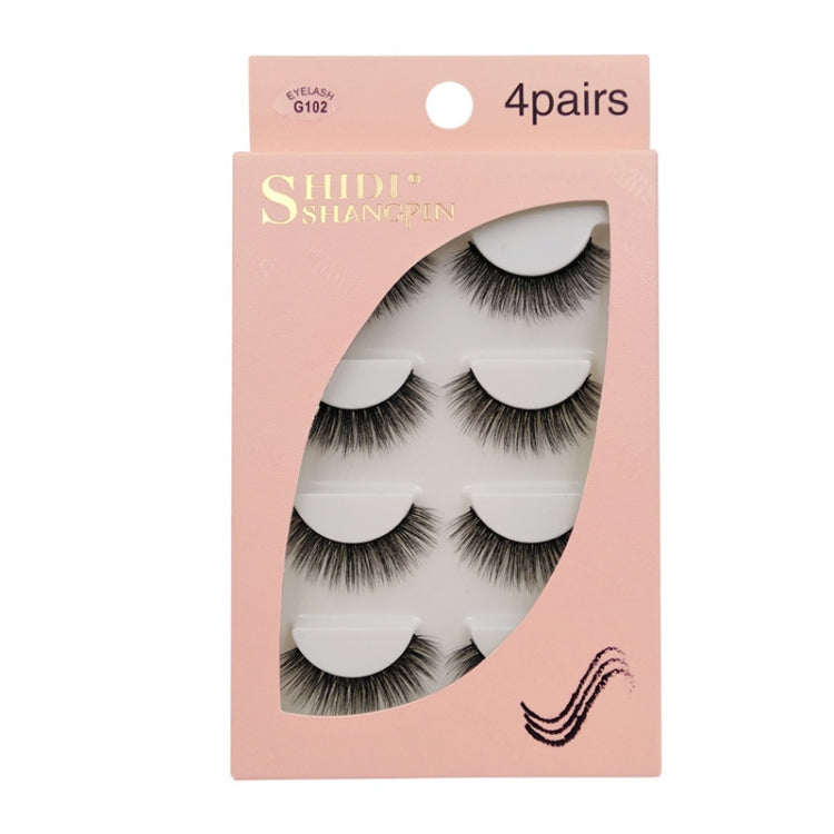 2 PCS 4 Pairs In One Box Handmade Mink False Eyelashes Slender And Long Three-Dimensional Multilayer Eyelashes(G102) - Eyes by PMC Jewellery | Online Shopping South Africa | PMC Jewellery