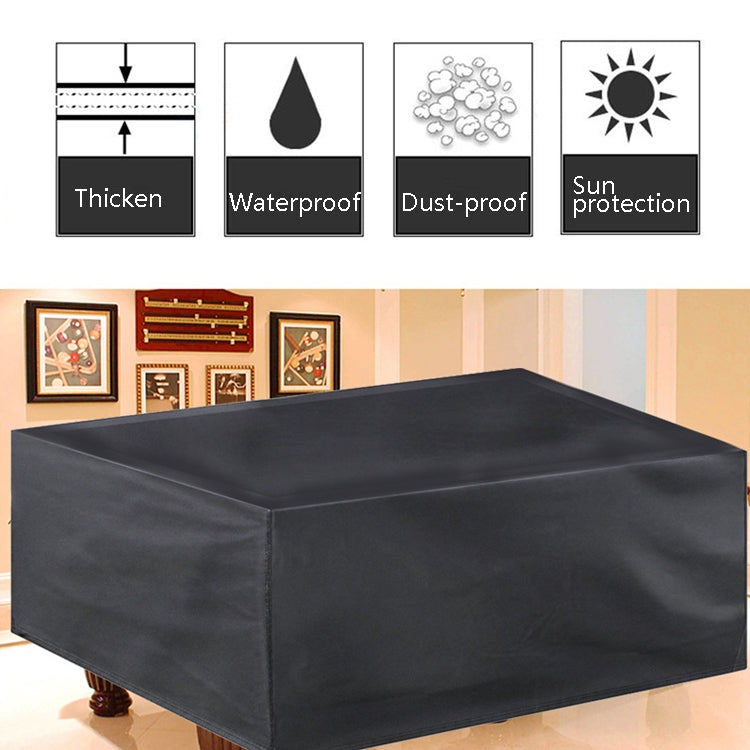 Billiard Table Dust Cover Billiard Protective Cover Water-Repellent Furniture Cover, Size: 225x116x82cm(Black) - Dust Covers by PMC Jewellery | Online Shopping South Africa | PMC Jewellery
