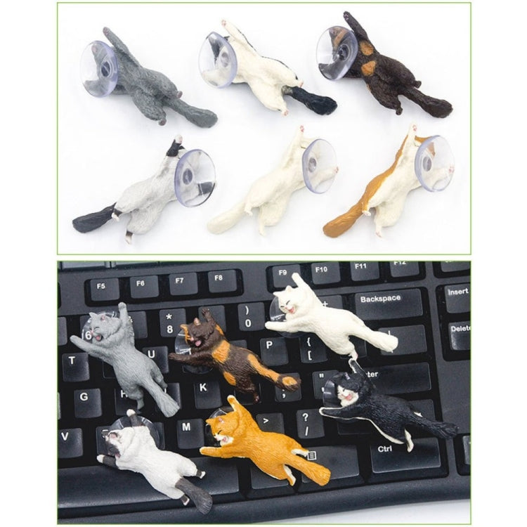 60 PCS Sucker Design Cute Cat Smartphone Holder(Black) - Desktop Holder by PMC TechLife | Online Shopping South Africa | PMC TechLife