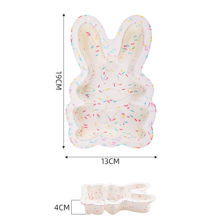 GW20035 DIY Candy Color Cartoon Silicone Cake Toast Ice Tray Mold, Specification: 8 Inch Bunny - Food Molds by PMC Jewellery | Online Shopping South Africa | PMC Jewellery