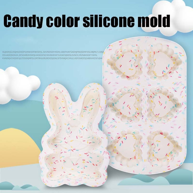 GW20035 DIY Candy Color Cartoon Silicone Cake Toast Ice Tray Mold, Specification: 8 Inch Bunny - Food Molds by PMC Jewellery | Online Shopping South Africa | PMC Jewellery