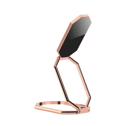 Folding And Sticking Zinc Alloy Mobile Phone Ring Holder Car Magnetic Ring Buckle(Rose Gold) - Ring Holder by PMC Jewellery | Online Shopping South Africa | PMC Jewellery