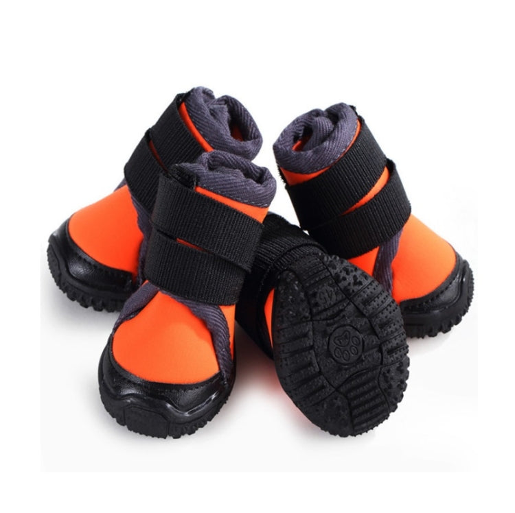 Pet Shoes Small Medium & Large Dogs Outdoor Sports Climbing Non-Slip Shoes, Size: 70(Orange) - Shoes by PMC Jewellery | Online Shopping South Africa | PMC Jewellery