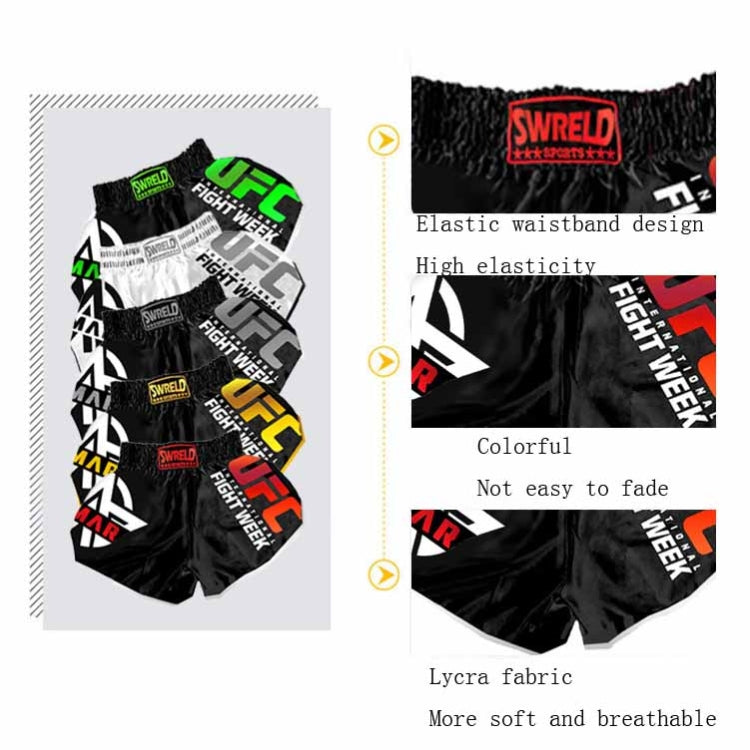 SWERLD Boxing/MMA/UFC Sports Training Fitness Shorts, Size: M(3) - Sports Shorts by SWERLD | Online Shopping South Africa | PMC Jewellery