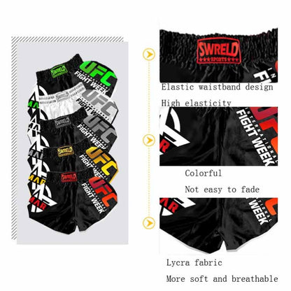 SWERLD Boxing/MMA/UFC Sports Training Fitness Shorts, Size: XXXL(7) - Sports Shorts by SWERLD | Online Shopping South Africa | PMC Jewellery