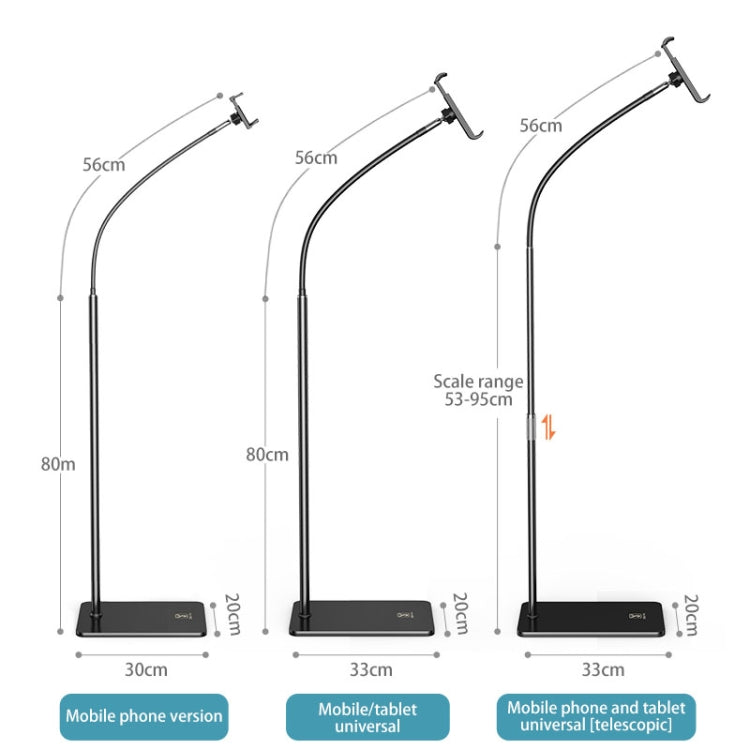 SSKY L6 Bedside Sofa Live Landing Phone Tablet Computer Bracket, Style: Base Heavy Telescopic Version (White) - Lazy Bracket by SSKY | Online Shopping South Africa | PMC TechLife