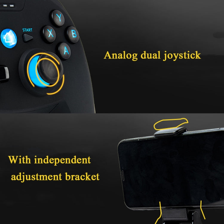 CX-X1  2.4GHz + Bluetooth 4.0 Wireless Game Controller Handle For Android / iOS / PC / PS3 Single Handle (Blue) - Gamepads by PMC TechLife | Online Shopping South Africa | PMC TechLife