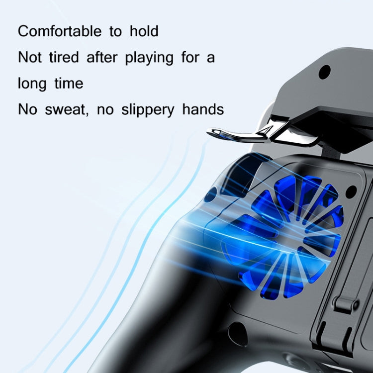 H10 3 in 1 Plug-in Type Dual Fan Cooling Gamepad Game Auxiliary Button Grip with Stand - Cooling Fan Radiator by PMC TechLife | Online Shopping South Africa | PMC TechLife