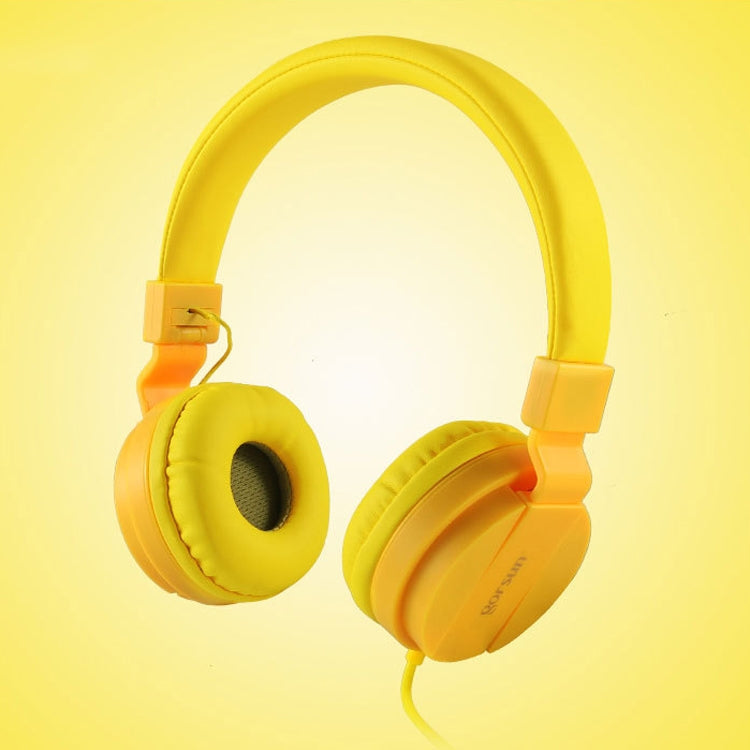 Gorsun GS-778 Mobile Phone Music Headset Wired Laptop Children Headphones(Yellow) - Headset & Headphone by PMC Jewellery | Online Shopping South Africa | PMC Jewellery