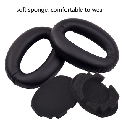 2 PCS Headset Comfortable Sponge Cover For Sony WH-1000xm2/xm3/xm4, Colour: (1000XM4)Black Lambskin - Earmuff & Pad by PMC Jewellery | Online Shopping South Africa | PMC Jewellery