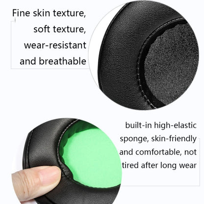 2 PCS Headset Sponge Case For Razer BlackShark V2/V2X/V2SE, Colour: Ellipse(Black Net Green Bottom) - Earmuff & Pad by PMC Jewellery | Online Shopping South Africa | PMC Jewellery