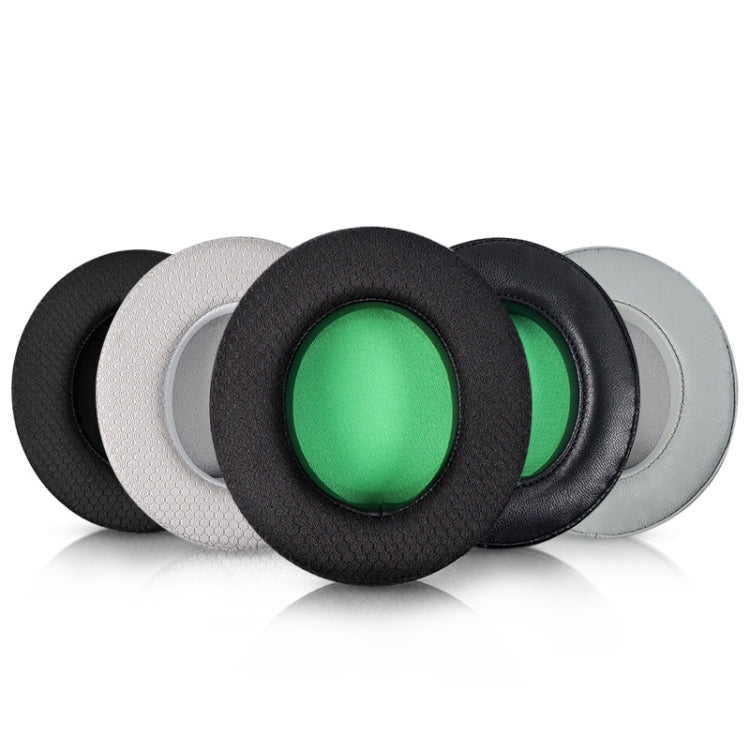 2 PCS Headset Sponge Case For Razer BlackShark V2/V2X/V2SE, Colour: Ellipse(Black Net Green Bottom) - Earmuff & Pad by PMC Jewellery | Online Shopping South Africa | PMC Jewellery