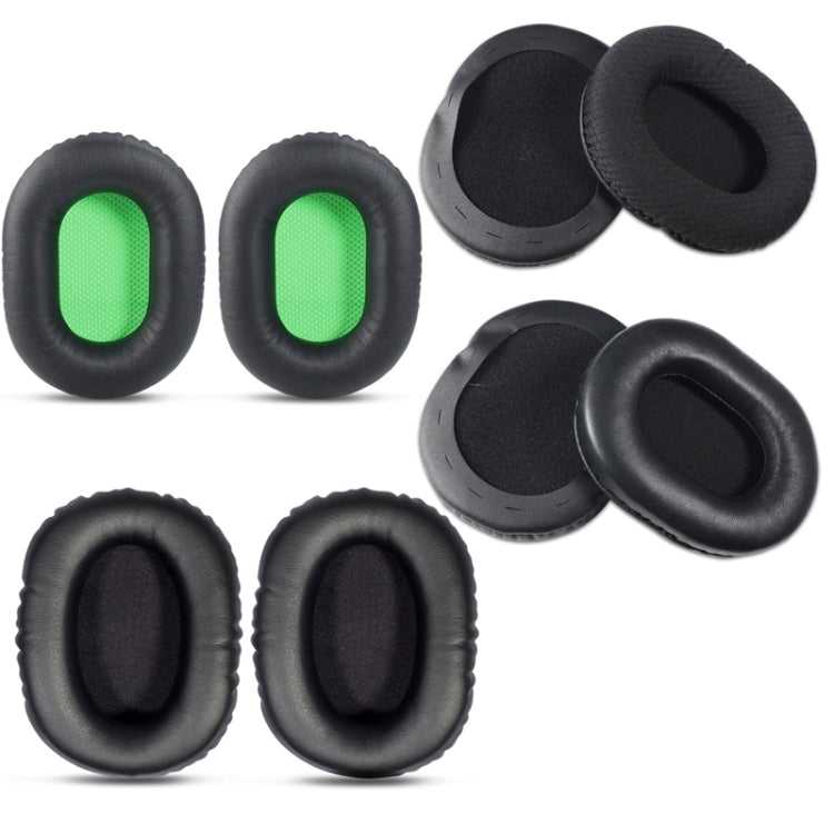 2 PCS Headset Sponge Cover For Razer V2, Colour: Black Skin Green Net - Earmuff & Pad by PMC Jewellery | Online Shopping South Africa | PMC Jewellery