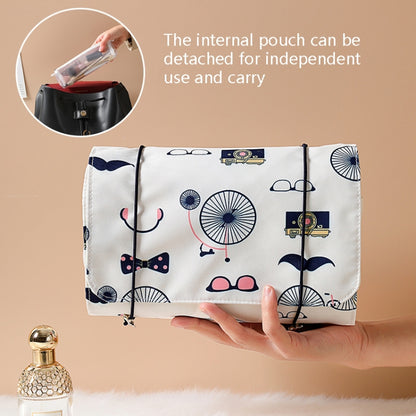 4 In 1 Multi-Function Cosmetics Storage Bag Removable Large Capacity Travel Convenient Cosmetic Bag Wash Bag, Colour: Upgrade Brown - Storage Boxes by PMC Jewellery | Online Shopping South Africa | PMC Jewellery