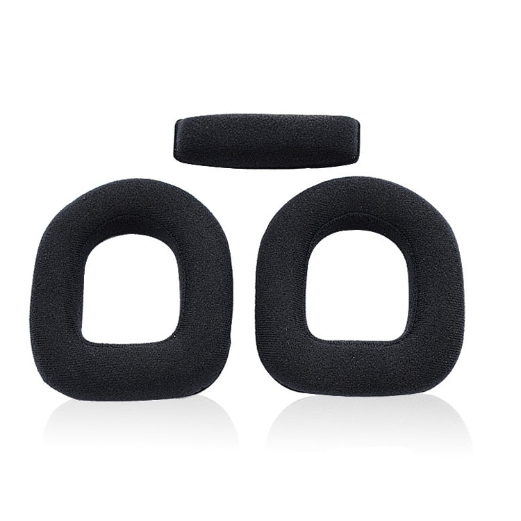 2 PCS Gaming Headset Sponge Protective Case Flannel Earmuffs for Logitech A40 - Earmuff & Pad by PMC TechLife | Online Shopping South Africa | PMC TechLife