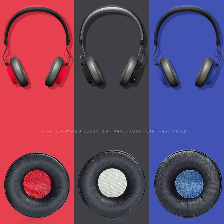 1 Pairs Headphone Sponge Cover Headphone Leather Cover For Jabra Revo Wireless, Colour: Black Blue Net - Earmuff & Pad by PMC Jewellery | Online Shopping South Africa | PMC Jewellery