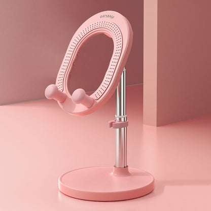 OATSBASF Live Telescopic Desktop Compact Portable Phone Holder, Standard: Bracket Pink - Desktop Holder by OATSBASF | Online Shopping South Africa | PMC Jewellery | Buy Now Pay Later Mobicred