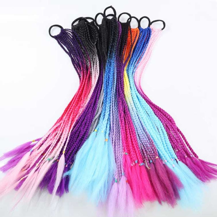 FQXBMW Colorful Braid Hair Band Wigs Corn Silk Colorful Dreadlocks Ponytail, Color: 06 - Wigs by PMC Jewellery | Online Shopping South Africa | PMC Jewellery