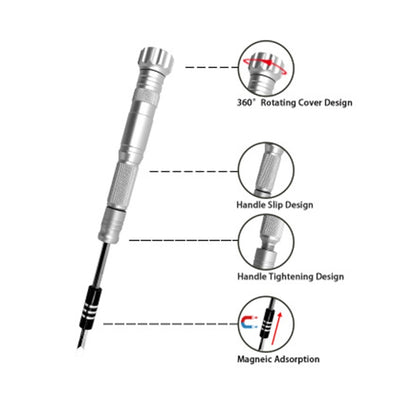 Obadun 9802B 52 in 1 Aluminum Alloy Handle Hardware Tool Screwdriver Set Home Precision Screwdriver Mobile Phone Disassembly Tool(Yellow Box) - Screwdriver Set by Obadun | Online Shopping South Africa | PMC Jewellery