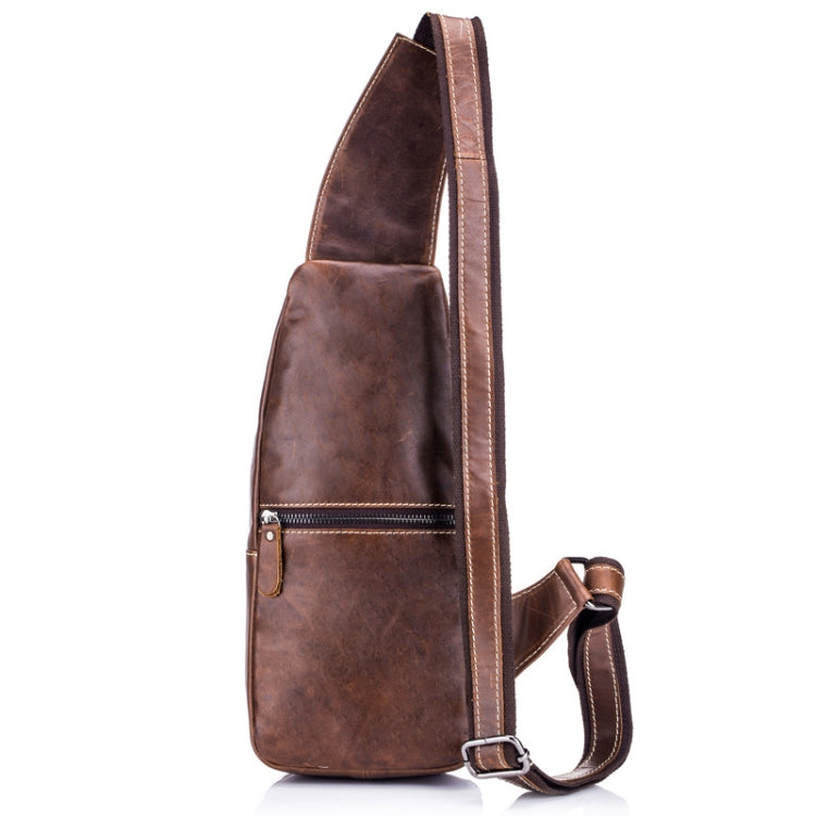 BULL CAPTAIN 019 Retro Men Leather Crossbody Shoulder Bag First-Layer Cowhide Chest Bag, Colour: Gray Brown - Single-shoulder Bags by BULL CAPTAIN | Online Shopping South Africa | PMC Jewellery