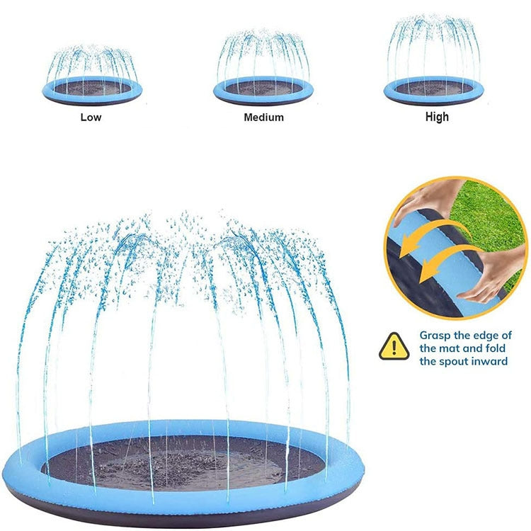 FY008 PVC Pet Sprinkler Mat Outdoor Lawn Water Fun Mat, Diameter: 150CM - Water Fun & Sand Toys by PMC Jewellery | Online Shopping South Africa | PMC Jewellery