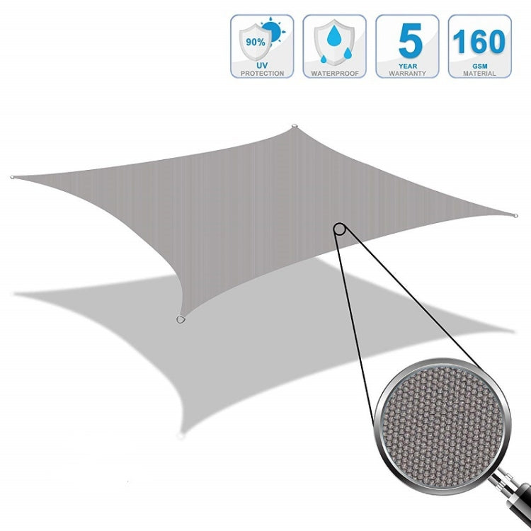 Outdoor Garden Sunshade Sail Waterproof Anti-UV Canopy, Size: 2.5m x 3m(Gray) - Tents & Accessories by PMC Jewellery | Online Shopping South Africa | PMC Jewellery