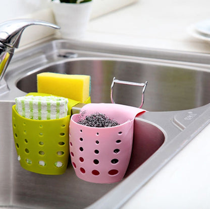 TM15016 Saddle Drain Basket Kitchen Sink Sponge Storage Drainage Sink(Pink) - Filters by PMC Jewellery | Online Shopping South Africa | PMC Jewellery