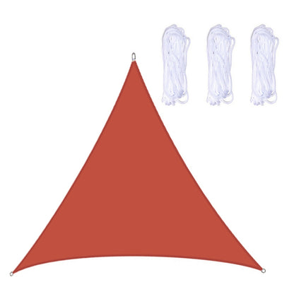 Triangle Outdoor Garden Sunshade Sail Waterproof Anti-UV Canopy, Size: 6m x 6m x 6m(Red) - Tents & Accessories by PMC Jewellery | Online Shopping South Africa | PMC Jewellery