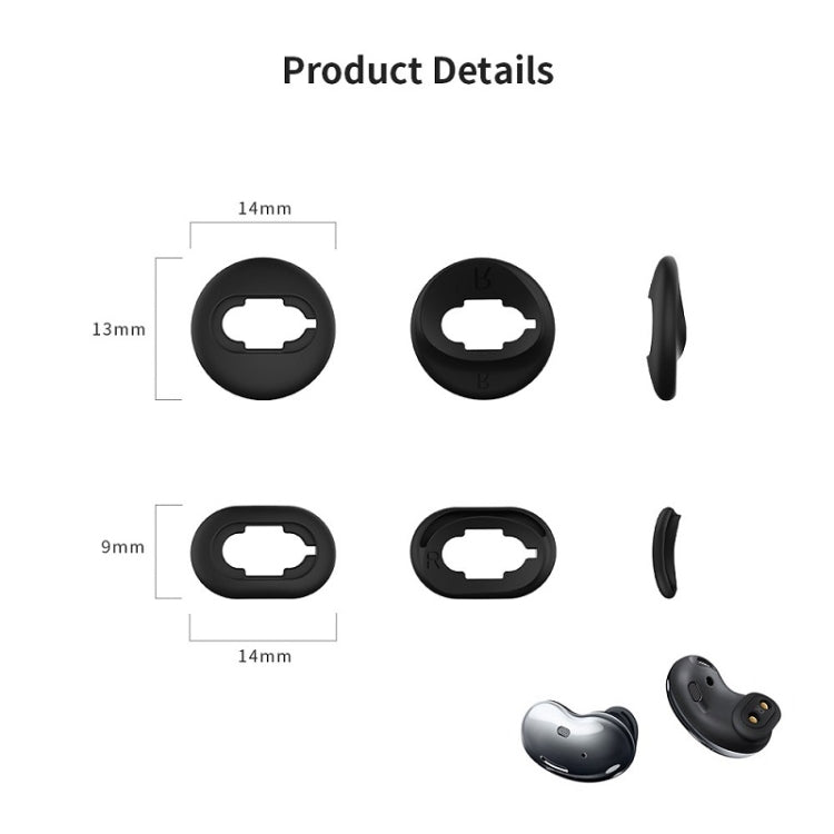 2 Sets Bluetooth Earphone Silicone Earplug Caps For Samsung Galaxy Buds Live(Brown-2 Pairs) - Anti-dust & Ear Caps by PMC TechLife | Online Shopping South Africa | PMC TechLife