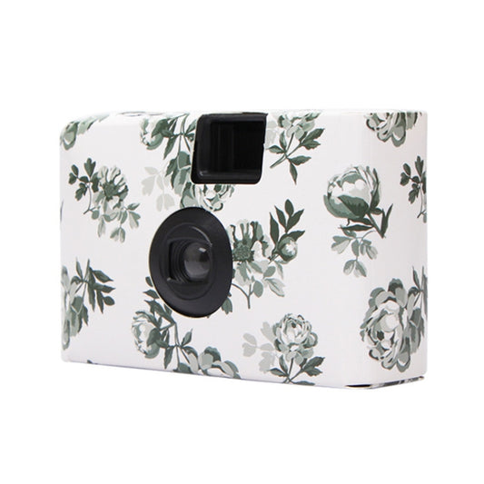 Retro Peony Cute Disposable Film Mini Point-And-Shoot Camera with 17 Sheets Films - Children Cameras by PMC Jewellery | Online Shopping South Africa | PMC Jewellery