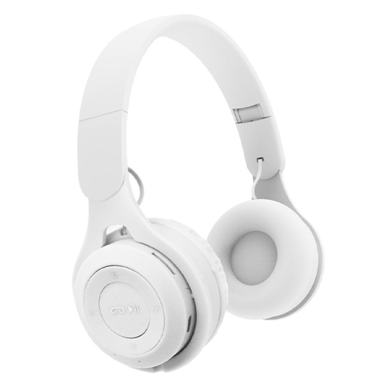 M6 Wireless Bluetooth Headset Folding Gaming Stereo Headset With Mic(White) - Headset & Headphone by PMC TechLife | Online Shopping South Africa | PMC TechLife