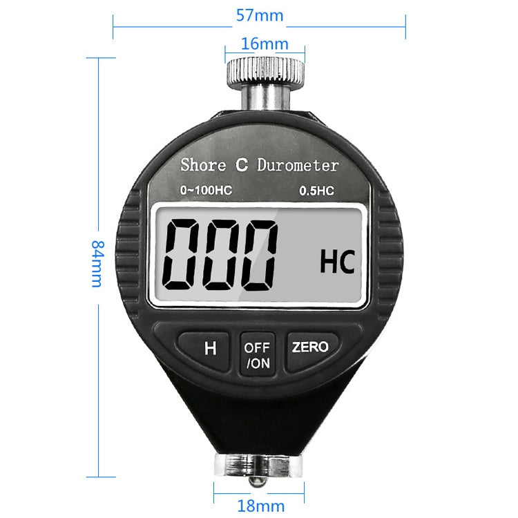 Electronic Digital Display Hard Meter Plastic Rubber Silicone Tire Hardness Meter, Model: 0-100HA A - Measuring Tools by PMC Jewellery | Online Shopping South Africa | PMC Jewellery