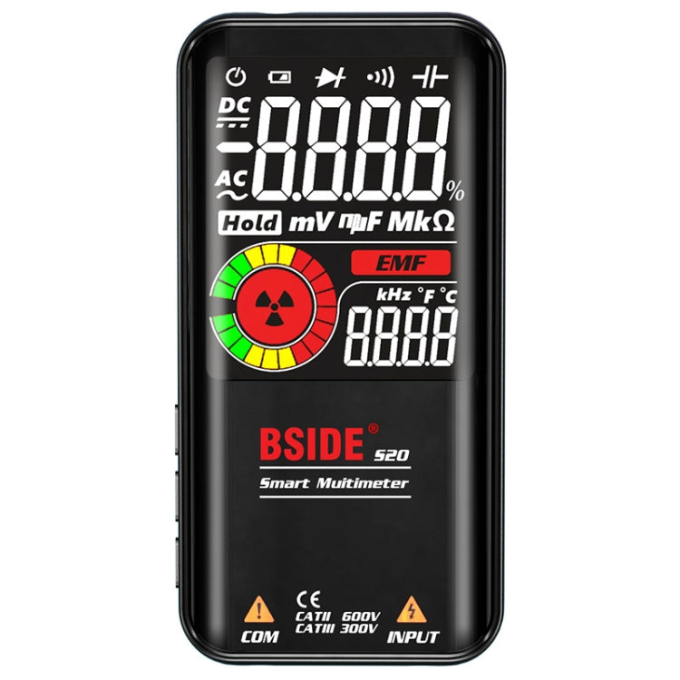 BSIDE S20 Intelligent Large Screen Electromagnetic Radiation Multimeter Tester - Digital Multimeter by BSIDE | Online Shopping South Africa | PMC Jewellery | Buy Now Pay Later Mobicred