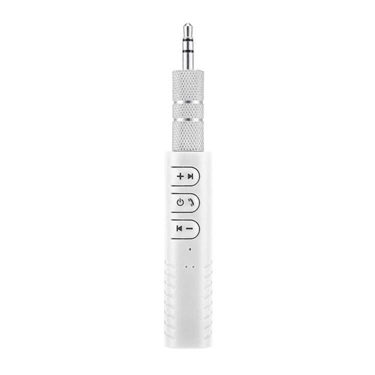 H-139 3.5mm Lavalier Bluetooth Audio Receiver with Metal Adapter(White) - Audio Receiver Transmitter by PMC TechLife | Online Shopping South Africa | PMC TechLife