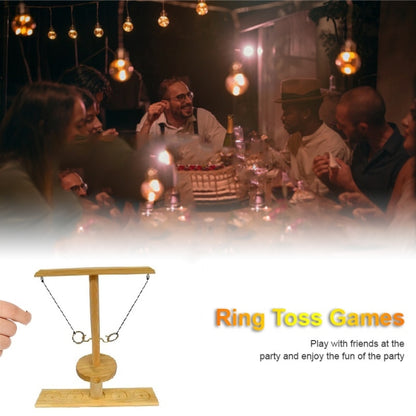 Wooden Ring Toss Tabletop Ring Toss Game Circular Log - Others by PMC Jewellery | Online Shopping South Africa | PMC Jewellery